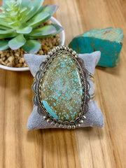 Number 8 Sterling Silver Cuff Bracelet