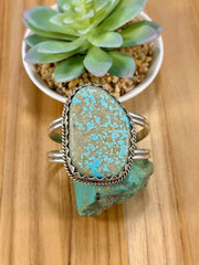 Number 8 Sterling Silver Cuff Bracelet