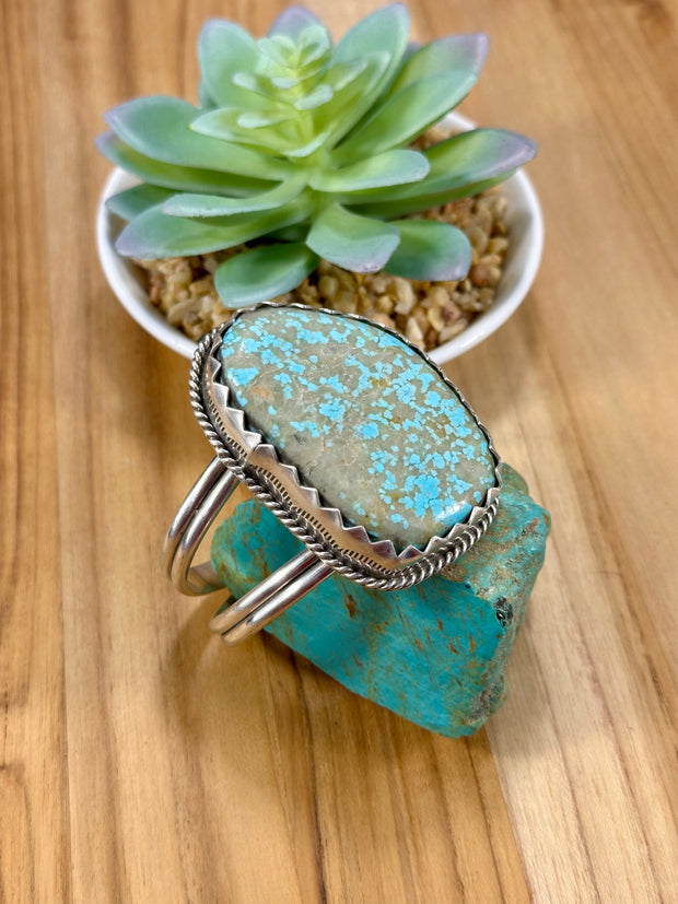 Number 8 Sterling Silver Cuff Bracelet