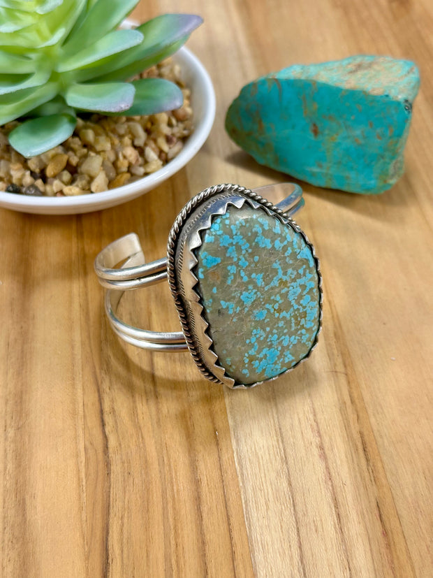 Number 8 Sterling Silver Cuff Bracelet