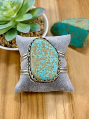 Number 8 Sterling Silver Cuff Bracelet