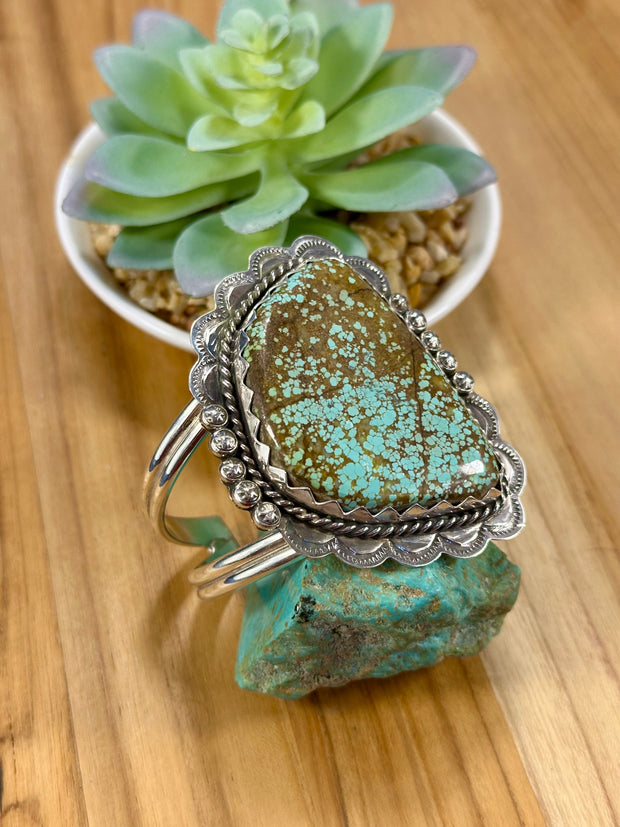 Number 8 Sterling Silver Cuff Bracelet