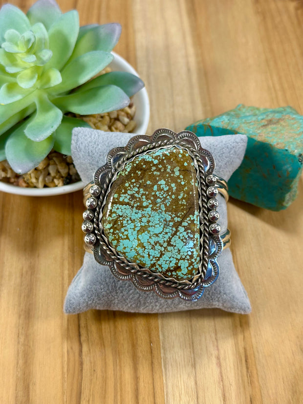 Number 8 Sterling Silver Cuff Bracelet