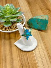 Peacock Dalia Star Sterling Silver Ring