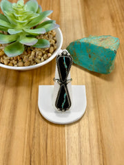 Black Jack 2 Stone Sterling Silver Ring