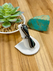 Black Jack 2 Stone Sterling Silver Ring