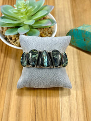 Black Jack 5 Stone Cuff Bracelet