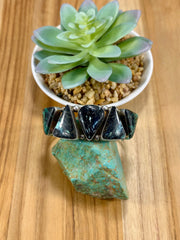 Black Jack 5 Stone Cuff Bracelet