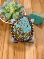 Number 8 Single Stone Sterling Silver Cuff Bracelet