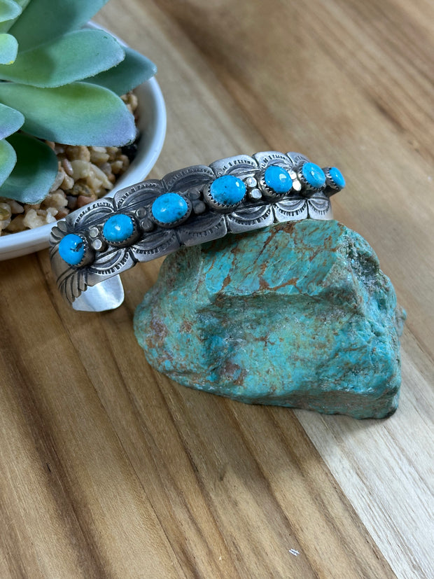 Turquoise 7 Stone Cuff