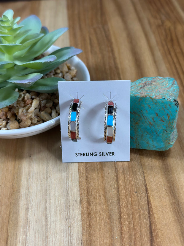 Multi-Color Hoop Earrings