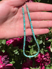 16" Turquoise Heishi Necklace
