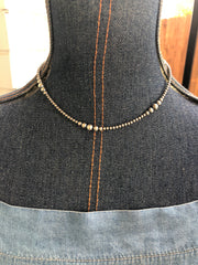 16" Variated "Navajo Style" Sterling Pearls
